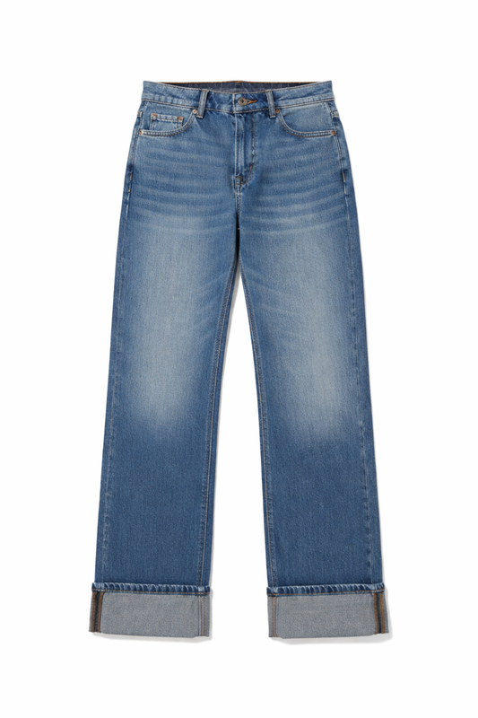 Washed Wide Leg Jeans