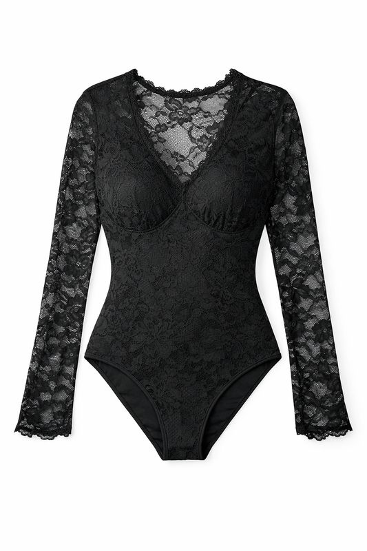 Lace Long Sleeve Bodysuit